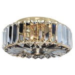 Julien Ceiling Flush Mount - Gold / Firenze Clear