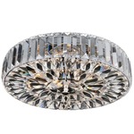 Julien Ceiling Flush Mount - Chrome / Firenze Clear