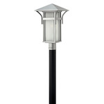 Harbor 120V Outdoor Pier / Post Mount - Titanium / Etched White Seedy