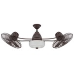 Bellows II Ceiling Fan with Light - Aged Bronze