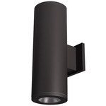 Tube 5IN Architectural Up and Down Beam Wall Light - Black / Clear