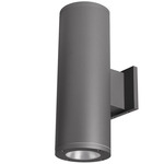 Tube 5IN Architectural Up and Down Beam Wall Light - Graphite / Clear
