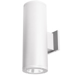 Tube 5IN Architectural Up and Down Beam Wall Light - White / Clear