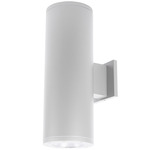 Tube 8IN Architectural Up and Down Beam Wall Light - White / Clear