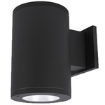 Tube 5IN Architectural Up or Down Beam Wall Light - Black / Clear