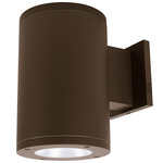 Tube 5IN Architectural Up or Down Beam Wall Light - Bronze / Clear