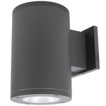 Tube 5IN Architectural Up or Down Beam Wall Light - Graphite / Clear