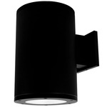 Tube 6IN Architectural Up or Down Beam Wall Light - Black / Clear