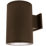 Tube 6IN Architectural Up or Down Beam Wall Light - Bronze / Clear