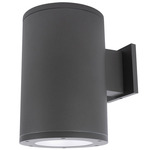 Tube 6IN Architectural Up or Down Beam Wall Light - Graphite / Clear
