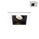 Mini LED Multiples Adj Downlight New Cons NIC Housing & Trim - White / Black Reflector
