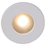 120V LED310 Round Step Light - White / Clear