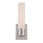 Elementum Bathroom Vanity Light - Brushed Nickel / Opal
