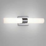 Elementum Bathroom Vanity Light - Chrome / Opal