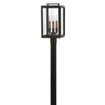 Sutcliffe 120V Outdoor Post Mount - Oil Rubbed Bronze / Clear