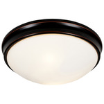 Atom Ceiling Light Fixture - Oil Rubbed Bronze / Opal