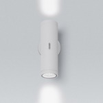 Calumet 8W 8.5 Deg Outdoor Wall Light - Grey/ White