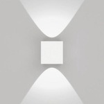 Effetto Square 2 X 90 Degree Outdoor Wall Light - White