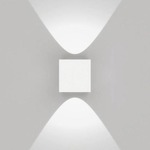 Effetto Square 2 X 90 Degree Outdoor Wall Light - White