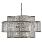 Fantine Chandelier - Pyrite Bronze / Raj Mirror