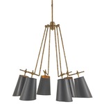 Jean Louis Chandelier - Gold Leaf / Marbella Black