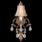 A Midsummer Nights Dream Crystal Droplets Wall Light - Moonlit Patina / Off White