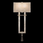 Singapore Moderne 600550 Wall Sconce - Ivory/ Silver