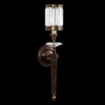 Eaton Place Torch Wall Light - Rustic Iron / Crystal