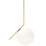 IC Light Suspension - Brass / Opal