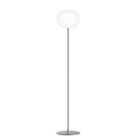 Glo-Ball F2 Floor Lamp - Silver / White