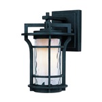 Oakville 30482 Outdoor Wall Light - Black Oxide / Water Glass