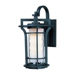 Oakville Outdoor Wall Light - Black Oxide / Water Glass