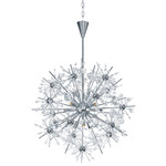 Starfire Chandelier - Polished Chrome / Crystal