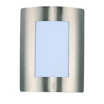 View 54322 Outdoor Wall Sconce - Discontinued Model - Stainless Steel / White
