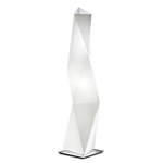 Diamond Floor Lamp - Aluminum / White