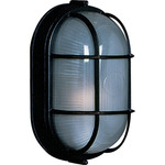 Marine Oval Wall Sconce - Black / White