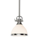 Randolph Pendant - Satin Nickel / Opal / Glossy