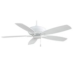 Kola Ceiling Fan - White / White