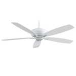 Kola XL Ceiling Fan - White / White