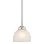 Paradox Mini Pendant - Etched Marble/ Brushed Nickel