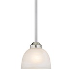 Paradox Mini Pendant - Etched Marble / Brushed Nickel