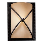 Aspen II Rectangular Wall Sconce - Bronze / Rustic Scavo