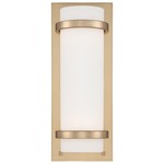 Fieldale Lodge Wall Sconce - Honey Gold / Etched Opal