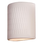 Ceramic Outdoor Wall Sconce - White