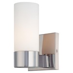 6211 Wall Sconce - Chrome / Opal