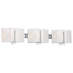 Clarte Bathroom Vanity Light - White Iris / Chrome