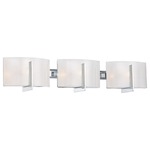 Clarte Bathroom Vanity Light - White Iris / Chrome