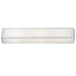 Daventry Bathroom Vanity Light - Polished Nickel / White