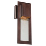 Westgate Outdoor Wall Light - Alder Bronze / Clear Seeded