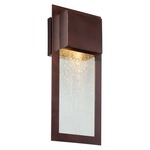 Westgate Outdoor Wall Light - Alder Bronze / Clear Seeded